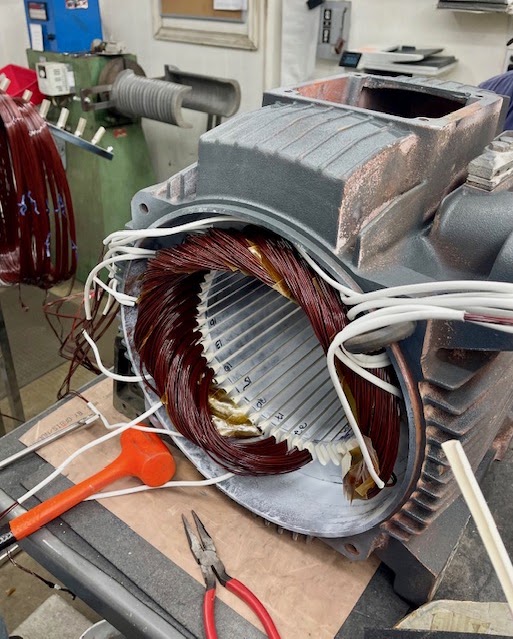 Motor rewinding work at T & S Electric Motors